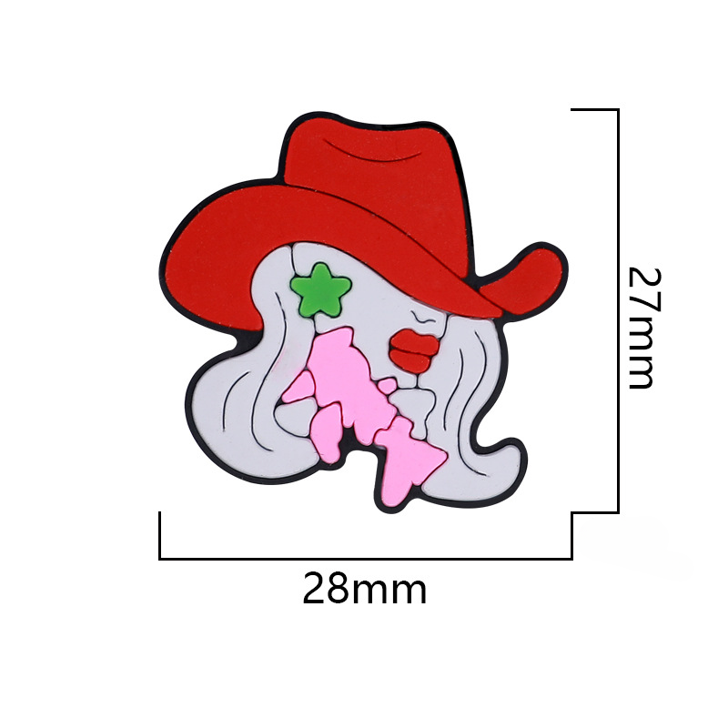 Wholesale 10PCS Hat Cartoon Fashion Woman Silicone Beads